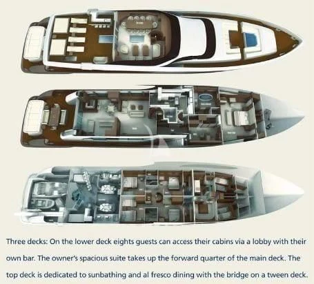 engineering drawing aboard QHT Yacht for Sale
