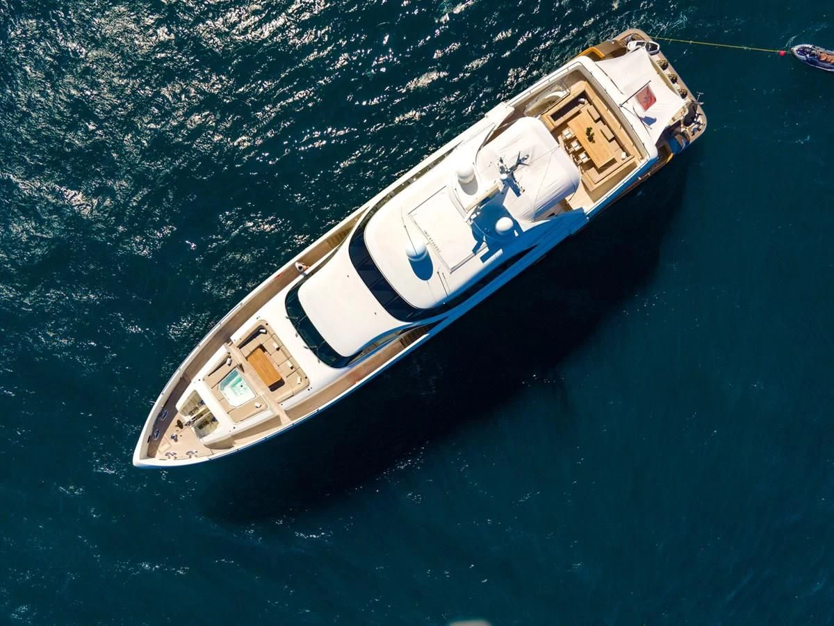 a satellite in space aboard QHT Yacht for Sale