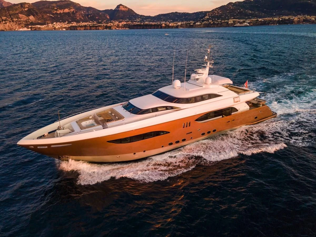 a boat on the water aboard QHT Yacht for Sale