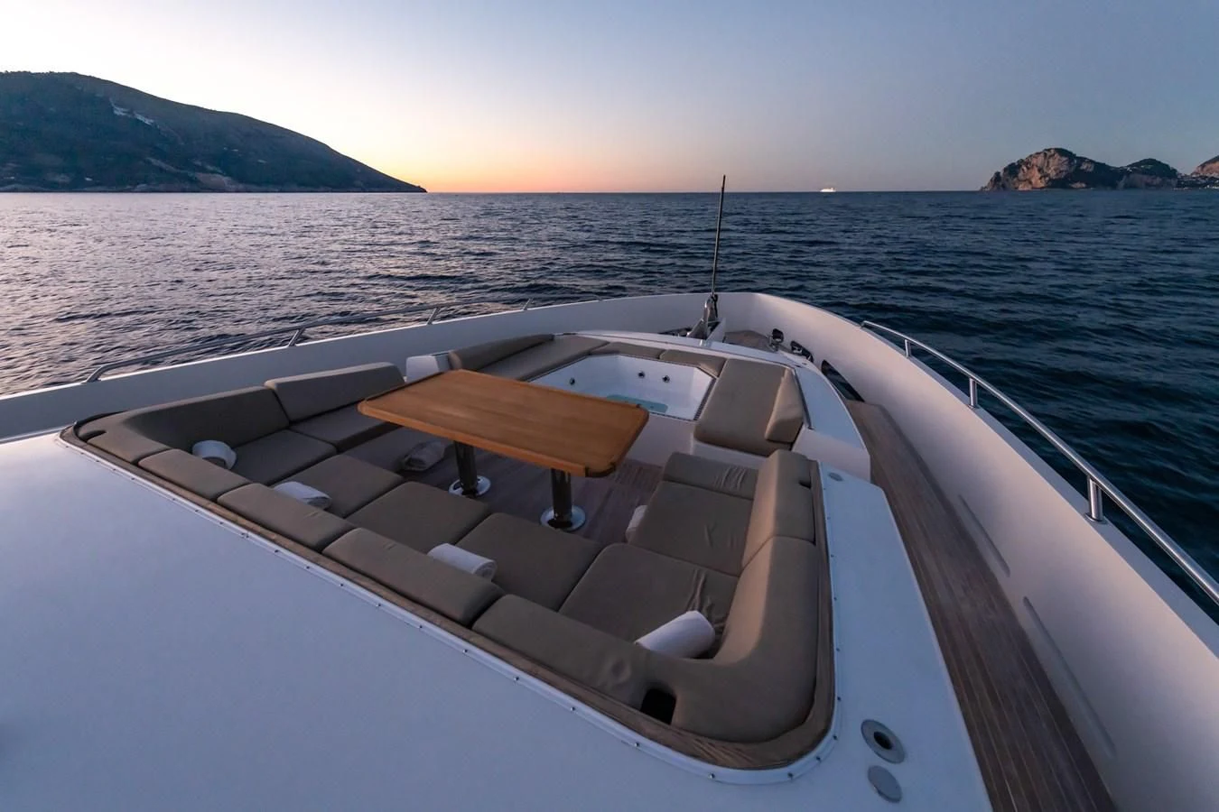 a boat on the water aboard QHT Yacht for Sale