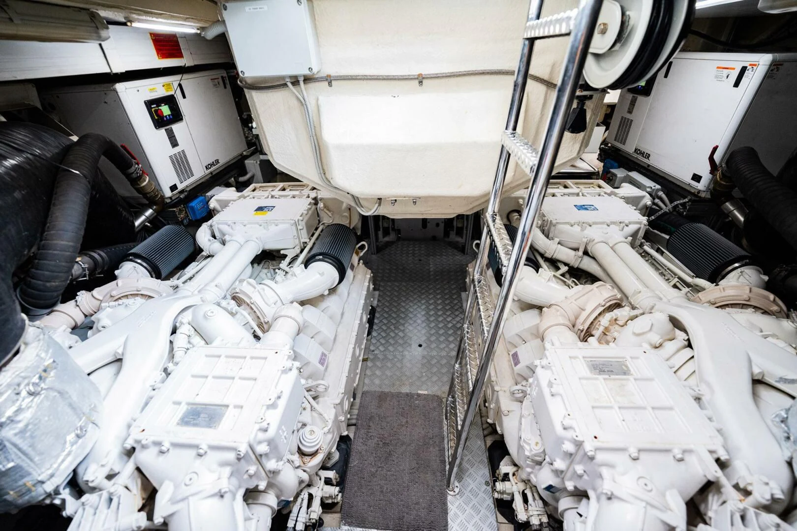 a vehicle with a large amount of equipment in it aboard RECREATIONAL USE Yacht for Sale