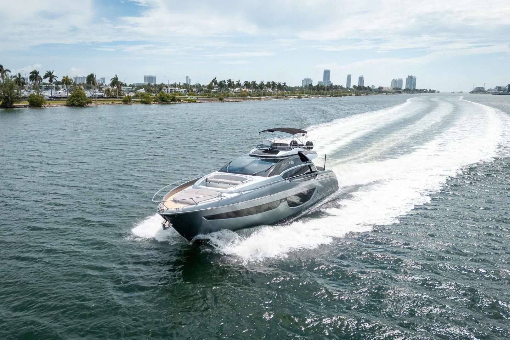 a military tank driving through water aboard RECREATIONAL USE Yacht for Sale