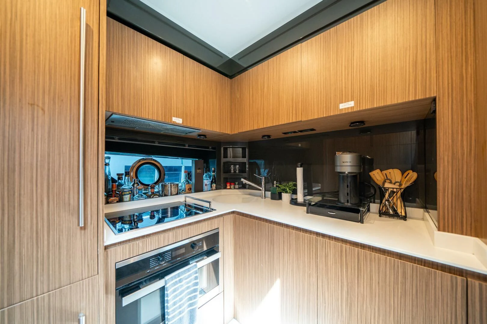 a kitchen with a large oven aboard RECREATIONAL USE Yacht for Sale
