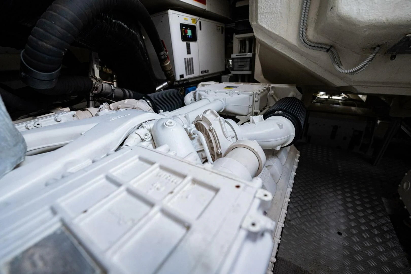 a machine with a large metal cylinder aboard RECREATIONAL USE Yacht for Sale