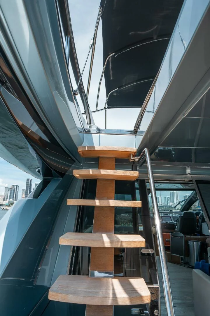 a boat with wood planks aboard RECREATIONAL USE Yacht for Sale
