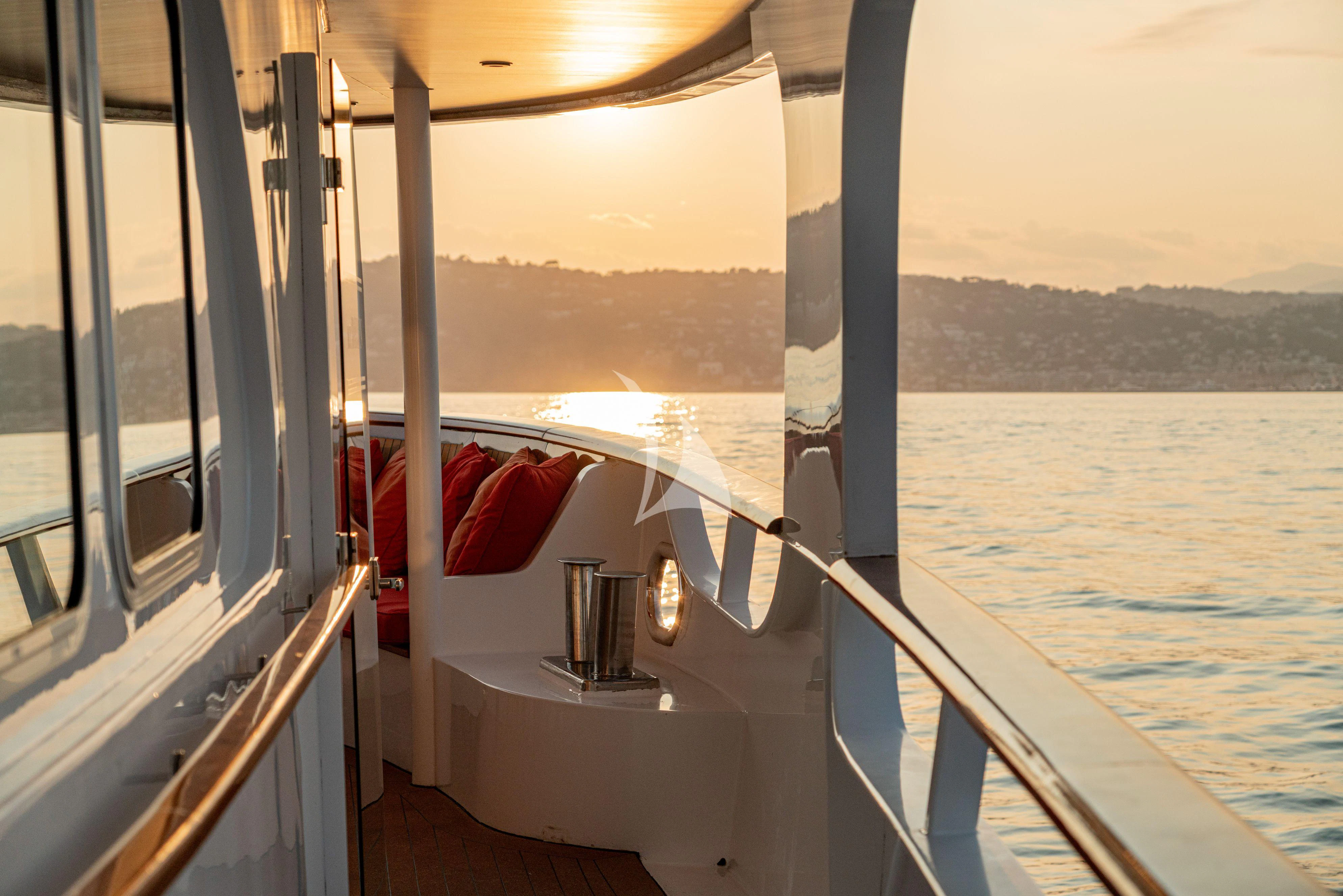 a boat on the water aboard SEA LION Yacht for Sale
