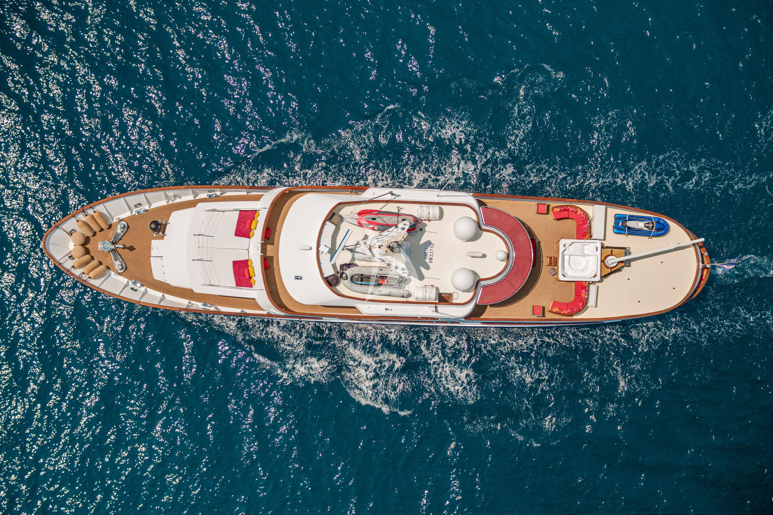 a boat on the water aboard SEA LION Yacht for Sale