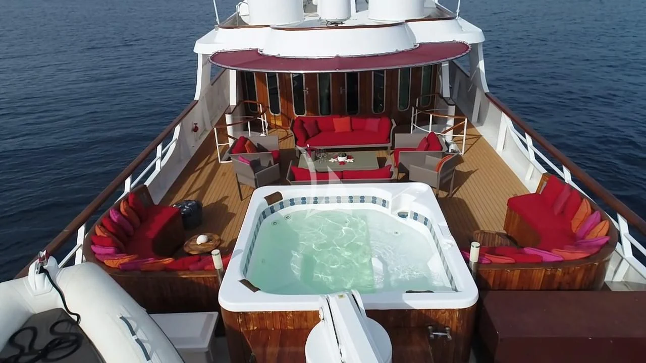 a boat on the water aboard SEA LION Yacht for Sale