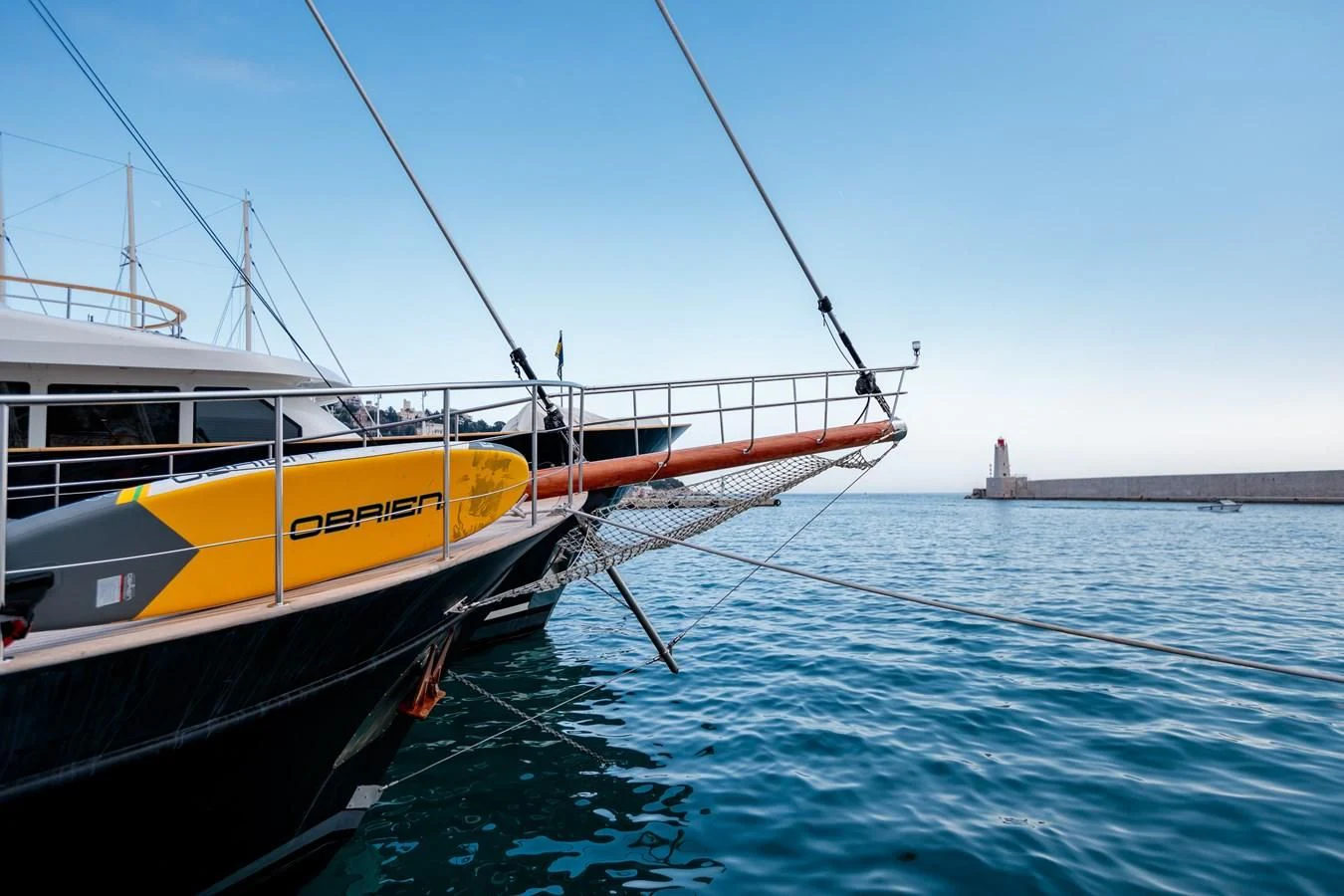 a boat on the water aboard VITA DOLCE Yacht for Sale