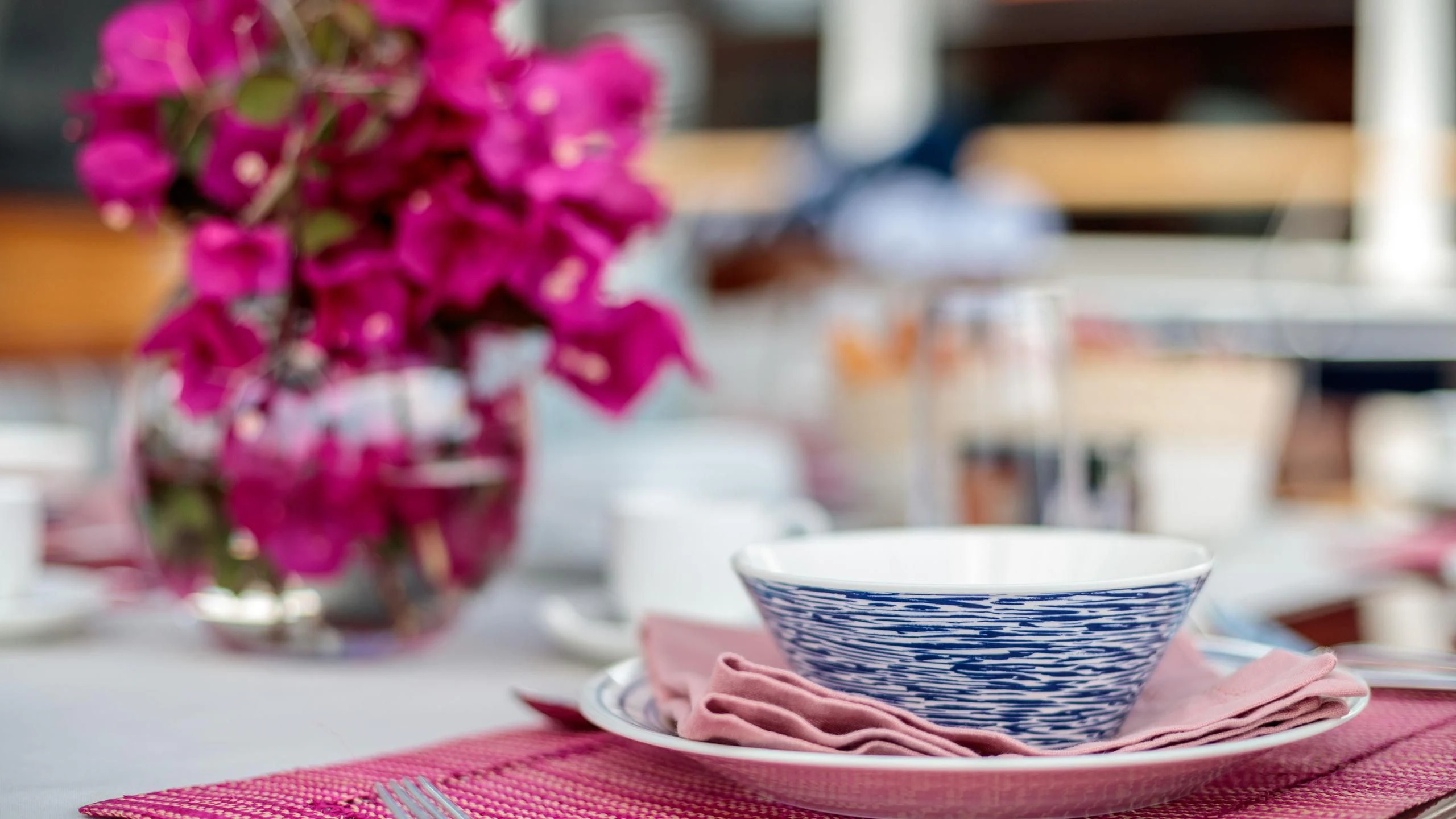 a bowl of food on a table aboard VITA DOLCE Yacht for Sale