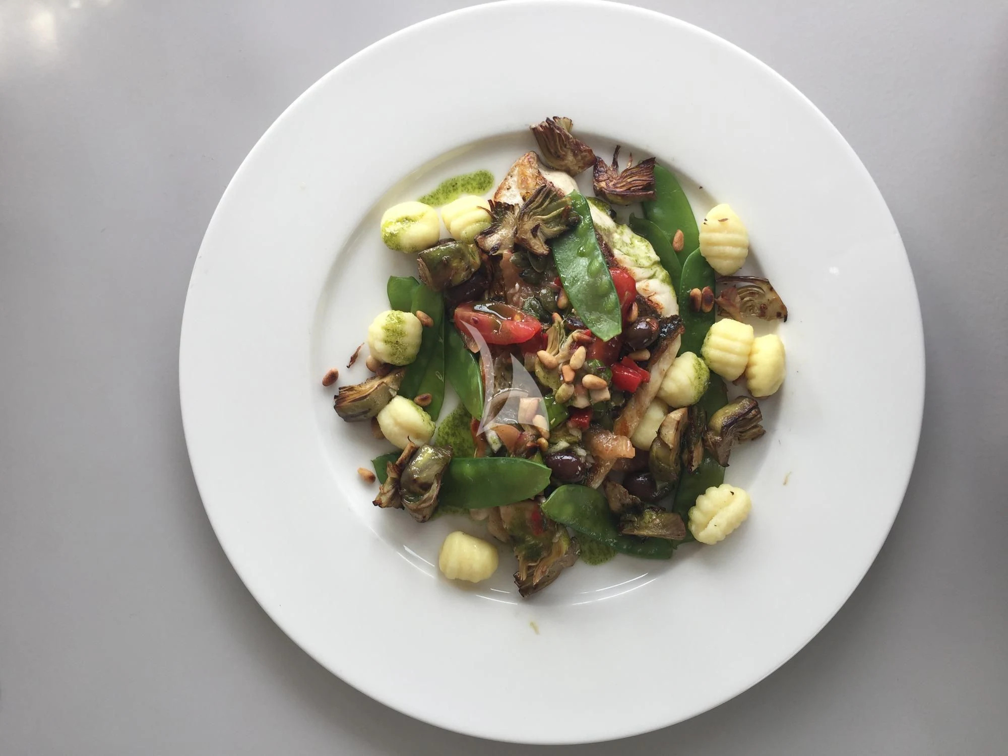 a plate of food aboard VITA DOLCE Yacht for Sale