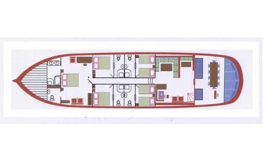 diagram aboard VITA DOLCE Yacht for Sale