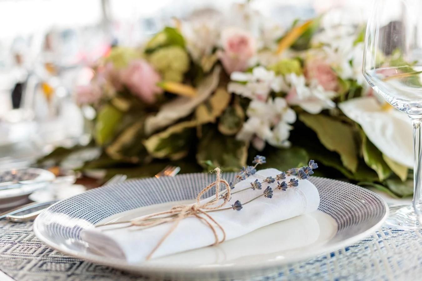 a plate of flowers aboard VITA DOLCE Yacht for Sale