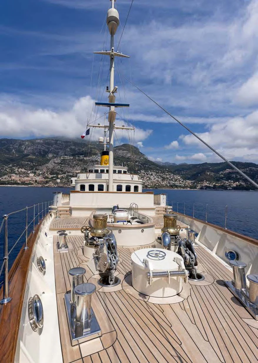a boat on a body of water aboard NERO Yacht for Sale