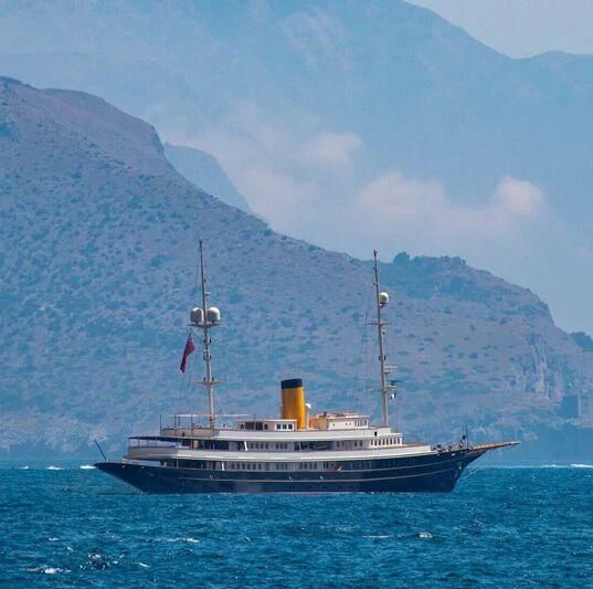 a ship in the water aboard NERO Yacht for Sale