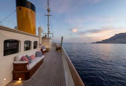 a boat on the water aboard NERO Yacht for Sale