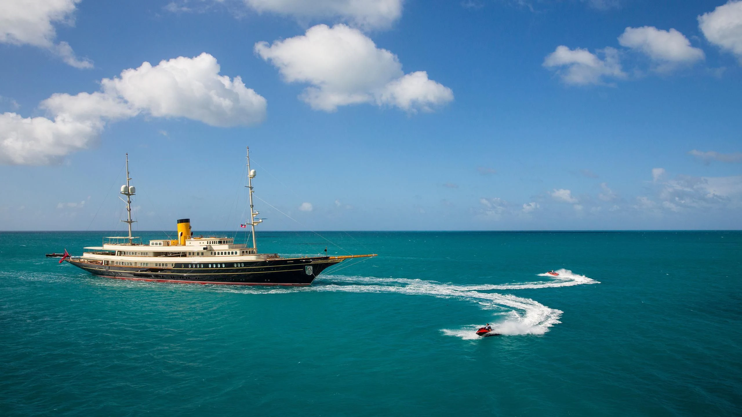 a boat on the water aboard NERO Yacht for Sale