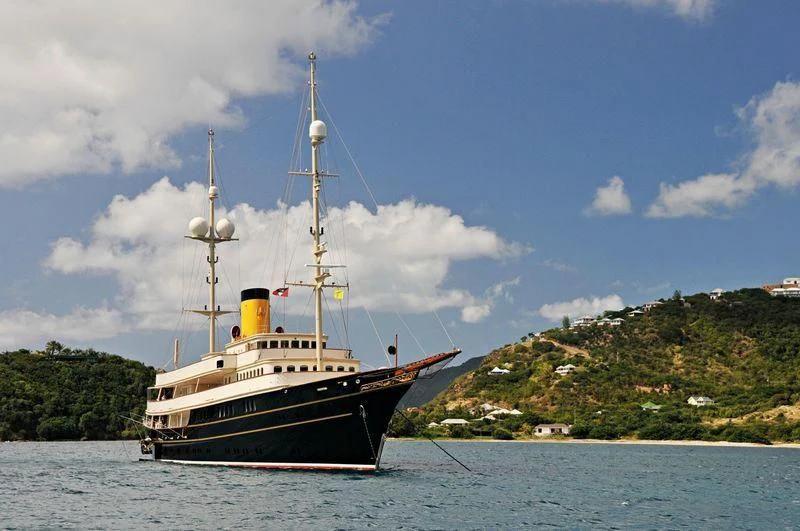 a ship in the water aboard NERO Yacht for Sale