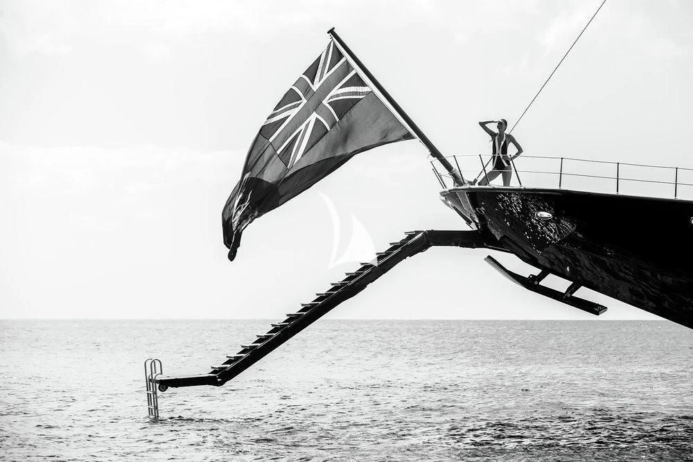 a large ship in the water aboard NERO Yacht for Sale
