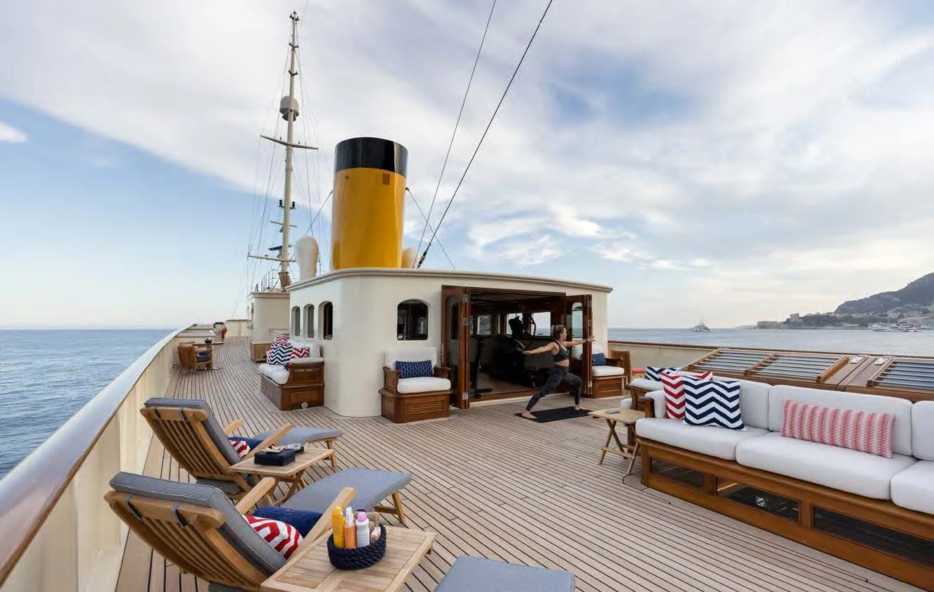 a boat on the water aboard NERO Yacht for Sale