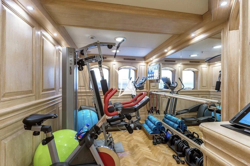 inside of a vehicle aboard NERO Yacht for Sale