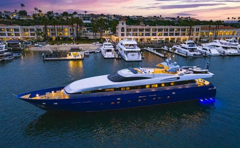 a boat in the water aboard BELLISSIMA Yacht for Sale
