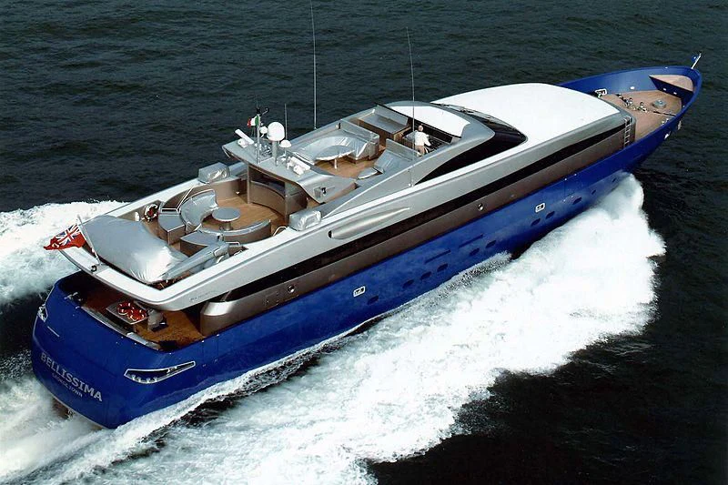 a boat on the water aboard BELLISSIMA Yacht for Sale