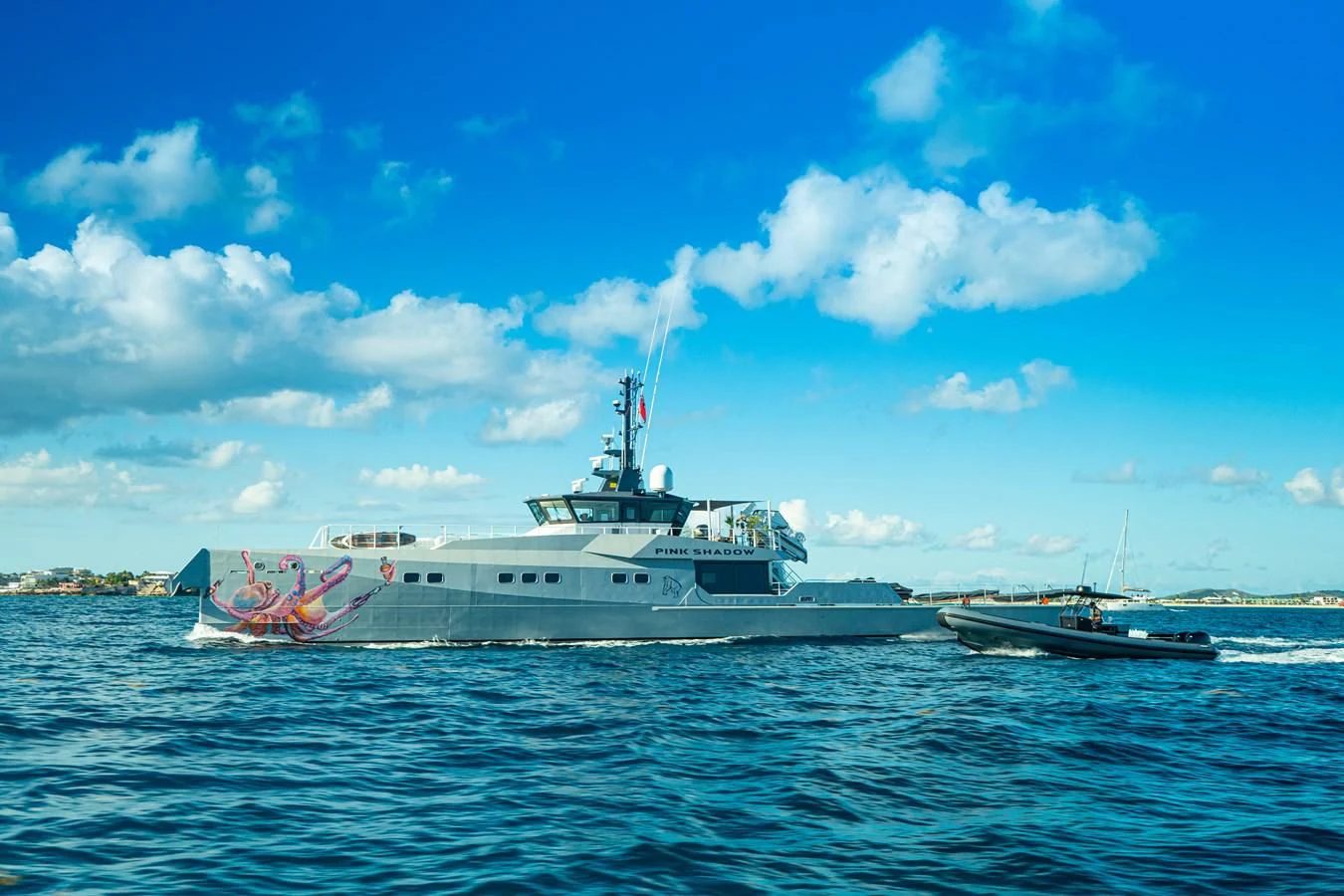 a couple of boats in the water aboard BAD COMPANY SUPPORT Yacht for Charter