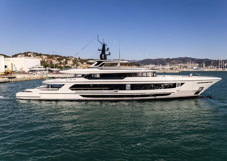 a boat in the water aboard ARK OF FATE Yacht for Sale