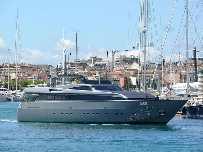 a boat in the water aboard VELVET Yacht for Sale