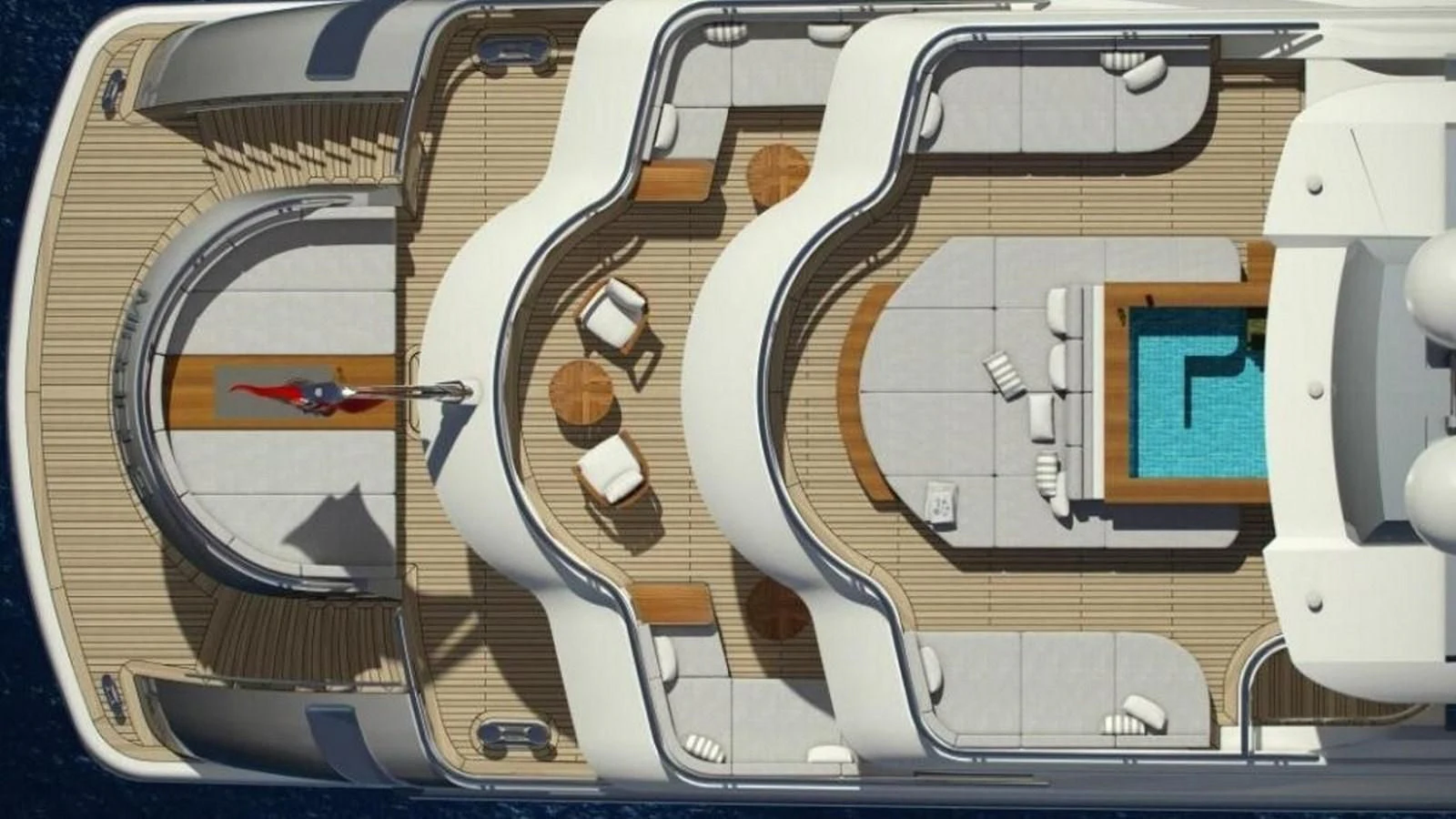 the inside of a car aboard M 47 Yacht for Sale