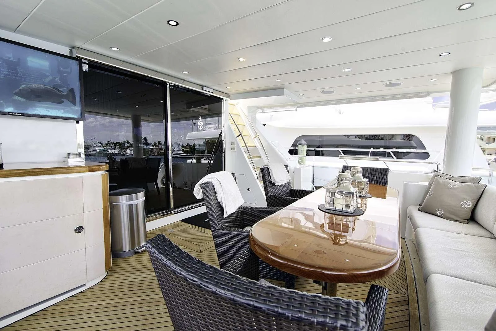 a boat on the water aboard STERLING V Yacht for Sale