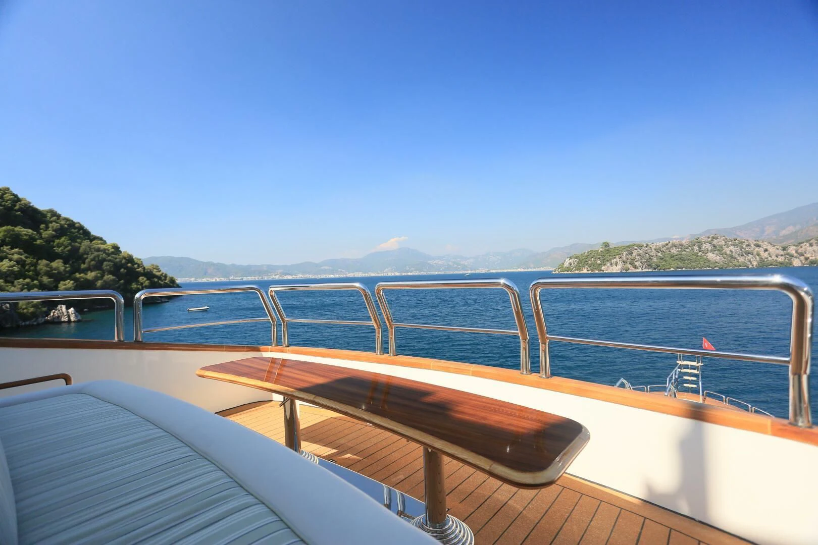 a boat on the water aboard FORTY LOVE Yacht for Charter