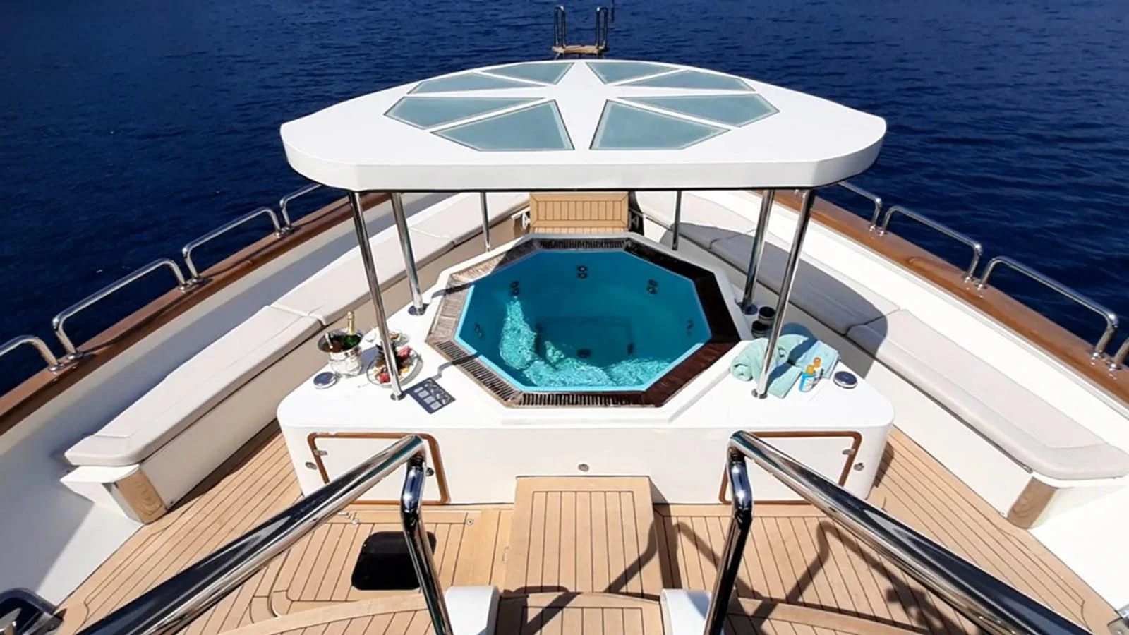 a boat on the water aboard FORTY LOVE Yacht for Charter