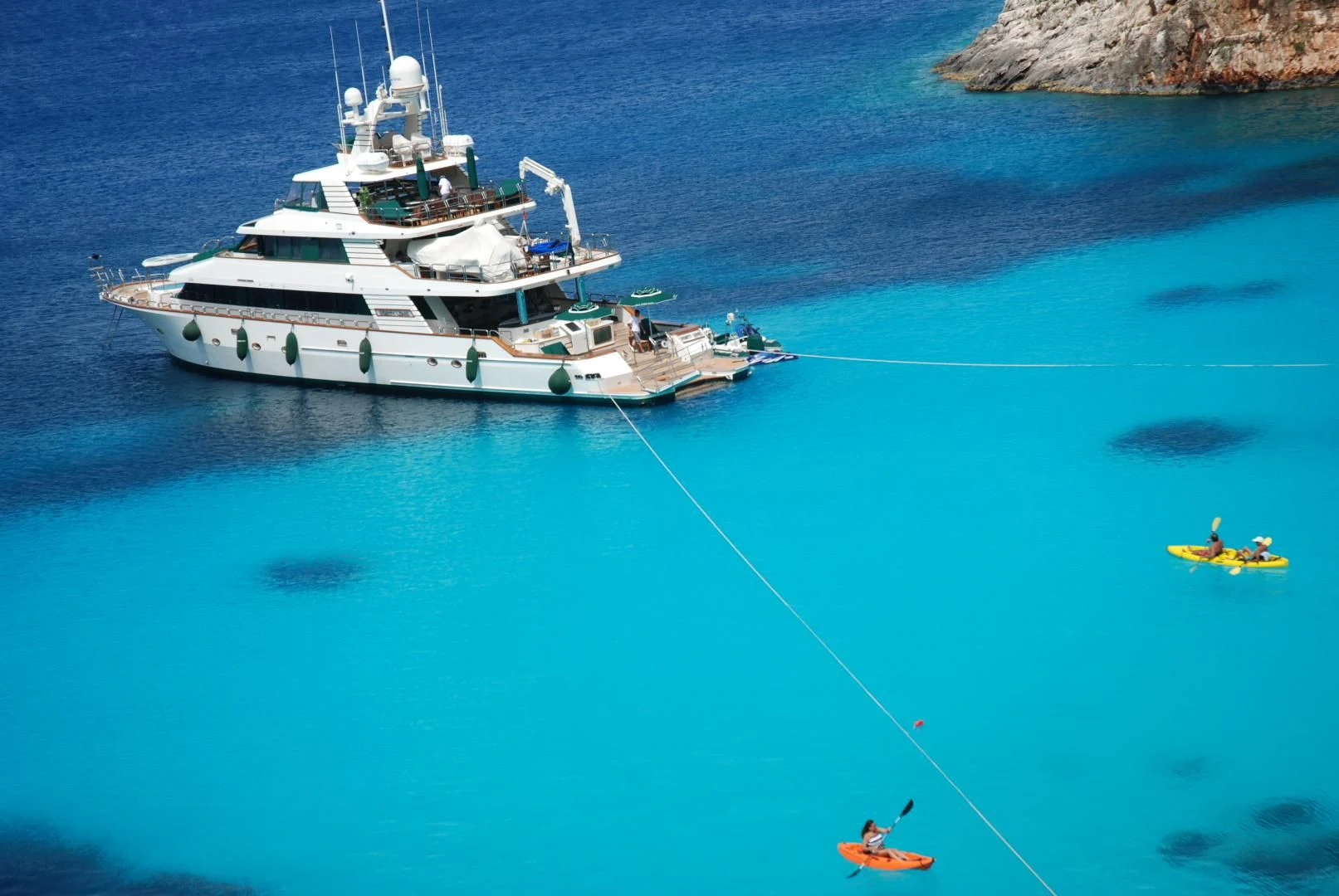 a boat sailing on the water aboard FORTY LOVE Yacht for Charter
