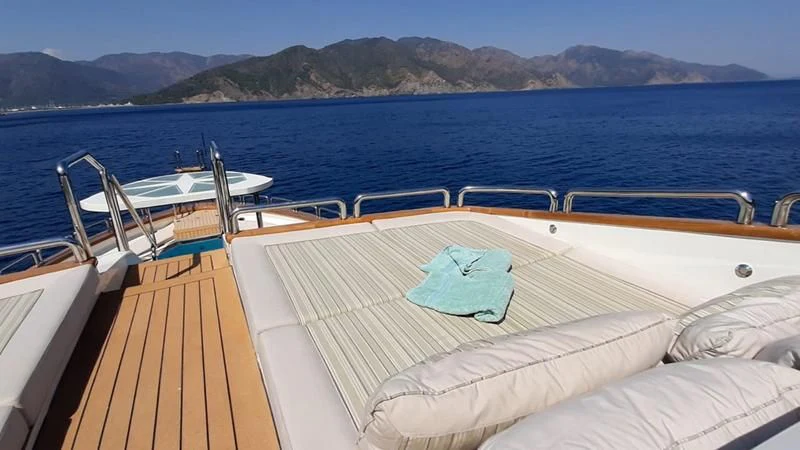 a boat on the water aboard FORTY LOVE Yacht for Charter