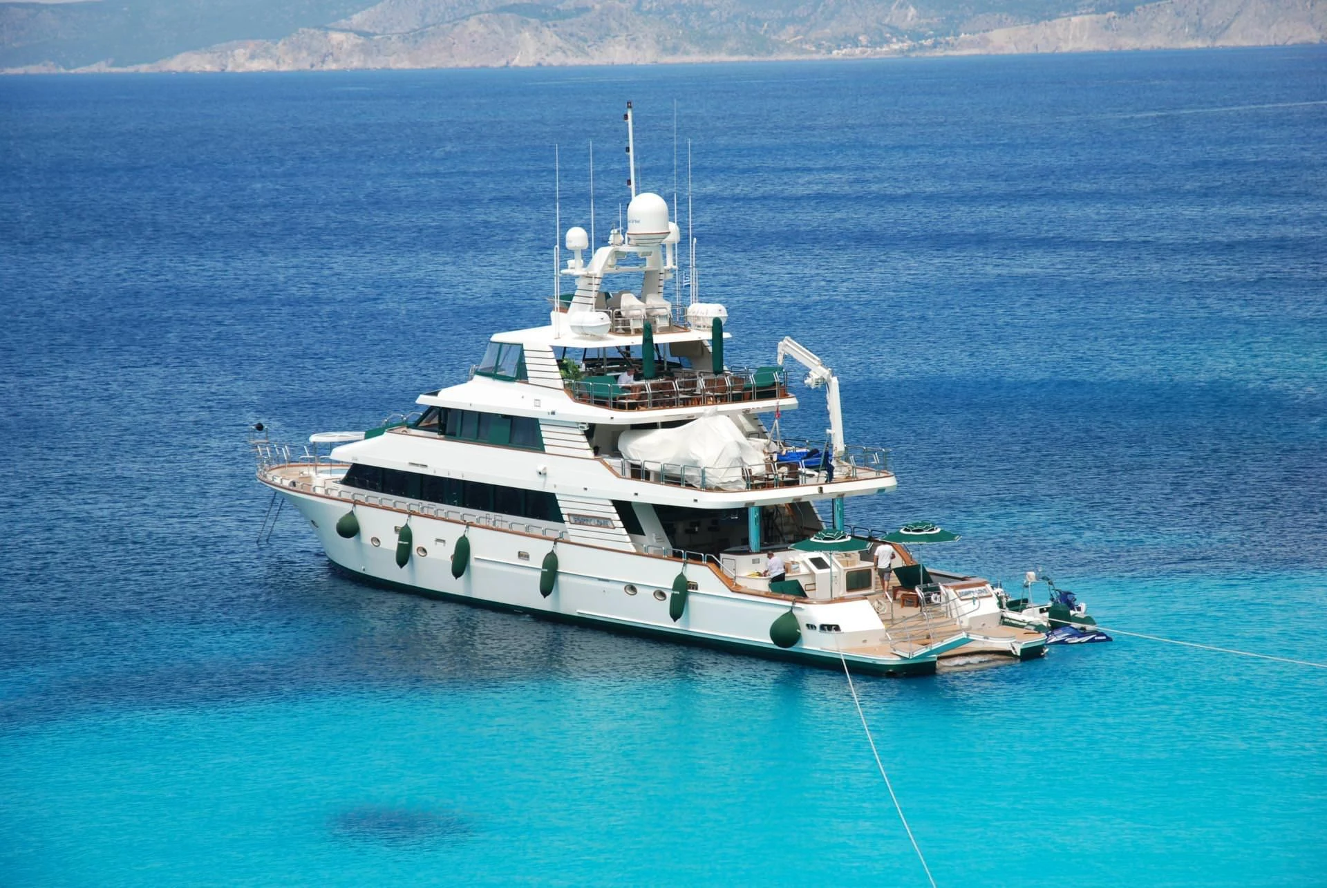 a boat in the water aboard FORTY LOVE Yacht for Charter