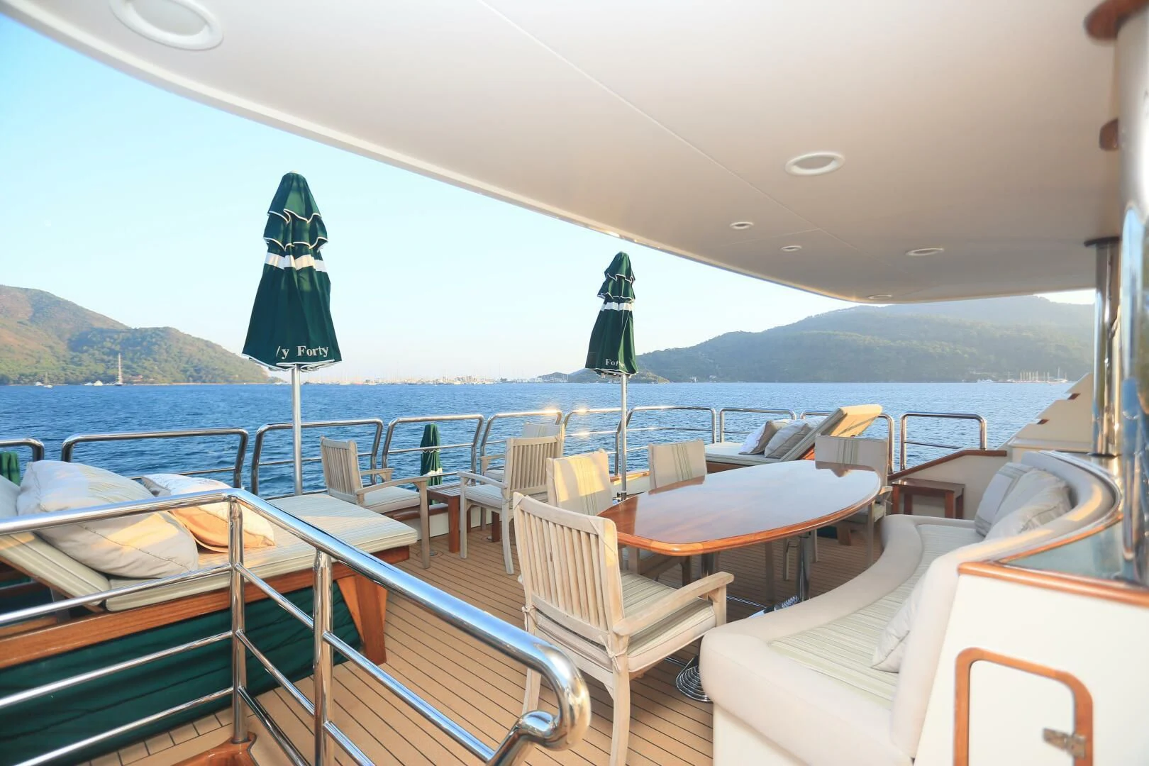 a boat on the water aboard FORTY LOVE Yacht for Charter