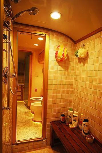 a bathroom with a toilet and a sink aboard FORTY LOVE Yacht for Charter