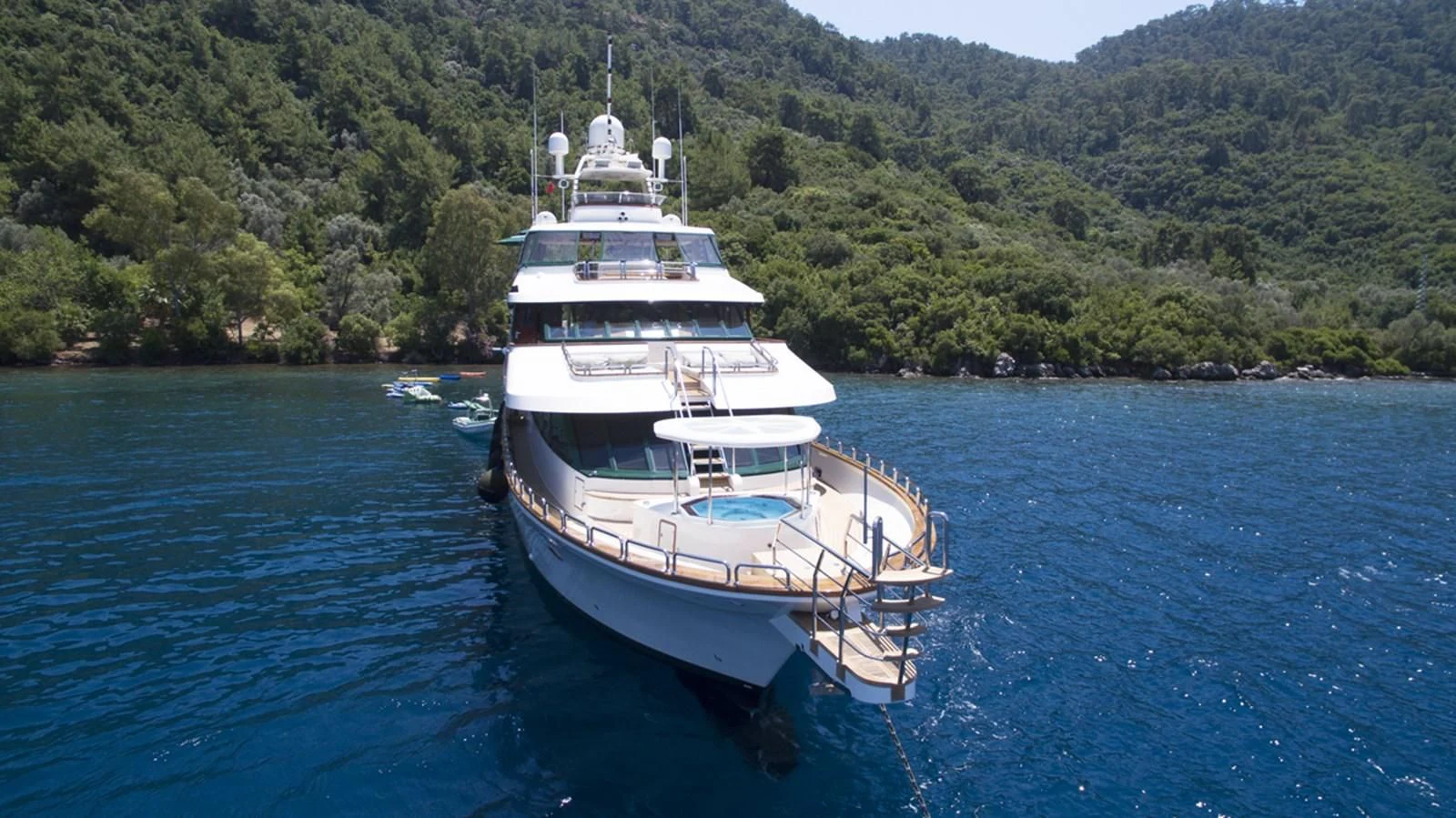 a boat in the water aboard FORTY LOVE Yacht for Charter