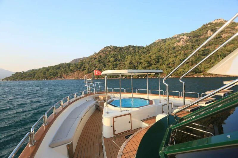 a boat on the water aboard FORTY LOVE Yacht for Charter