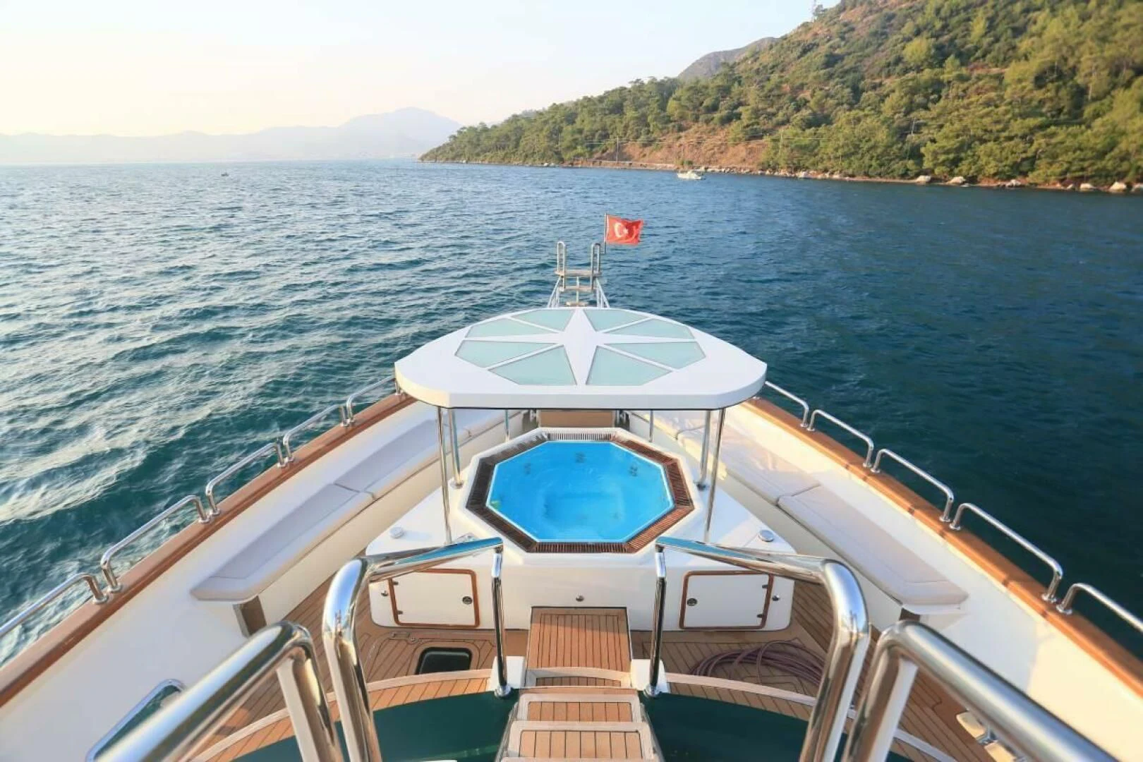 a boat on the water aboard FORTY LOVE Yacht for Charter