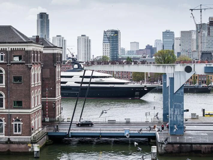 a boat on the water aboard DRAAK Yacht for Sale