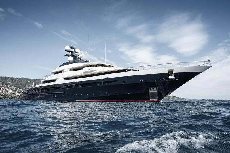 a boat on the water aboard DRAAK Yacht for Sale