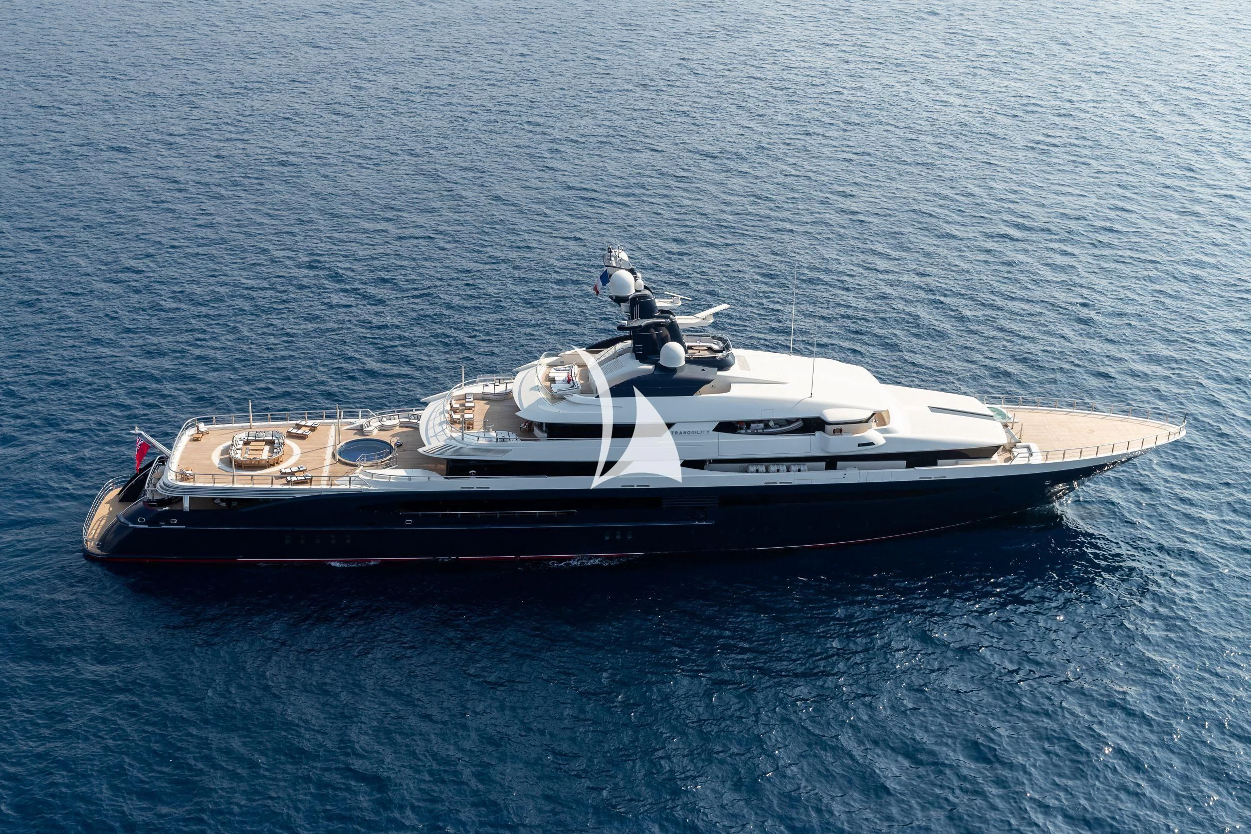a boat in the water aboard DRAAK Yacht for Sale