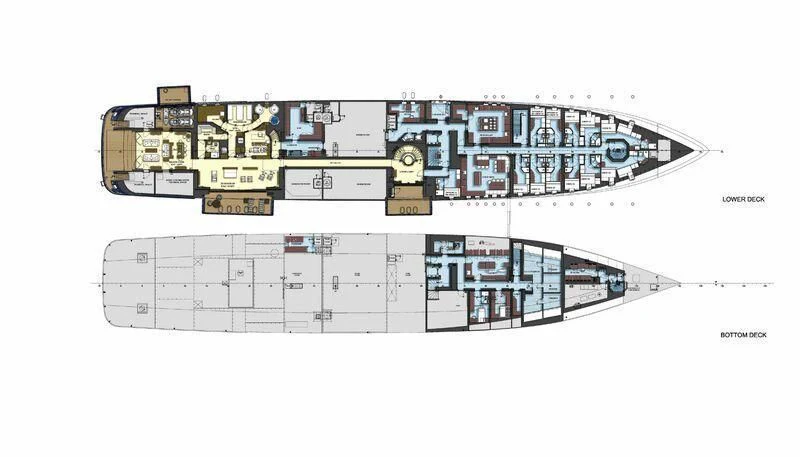 diagram aboard DRAAK Yacht for Sale
