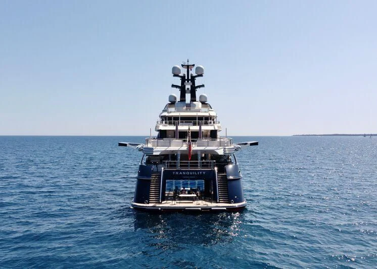 a boat in the water aboard DRAAK Yacht for Sale