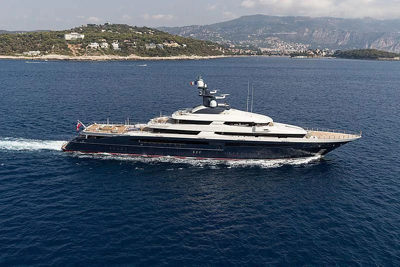 a boat on the water aboard DRAAK Yacht for Sale