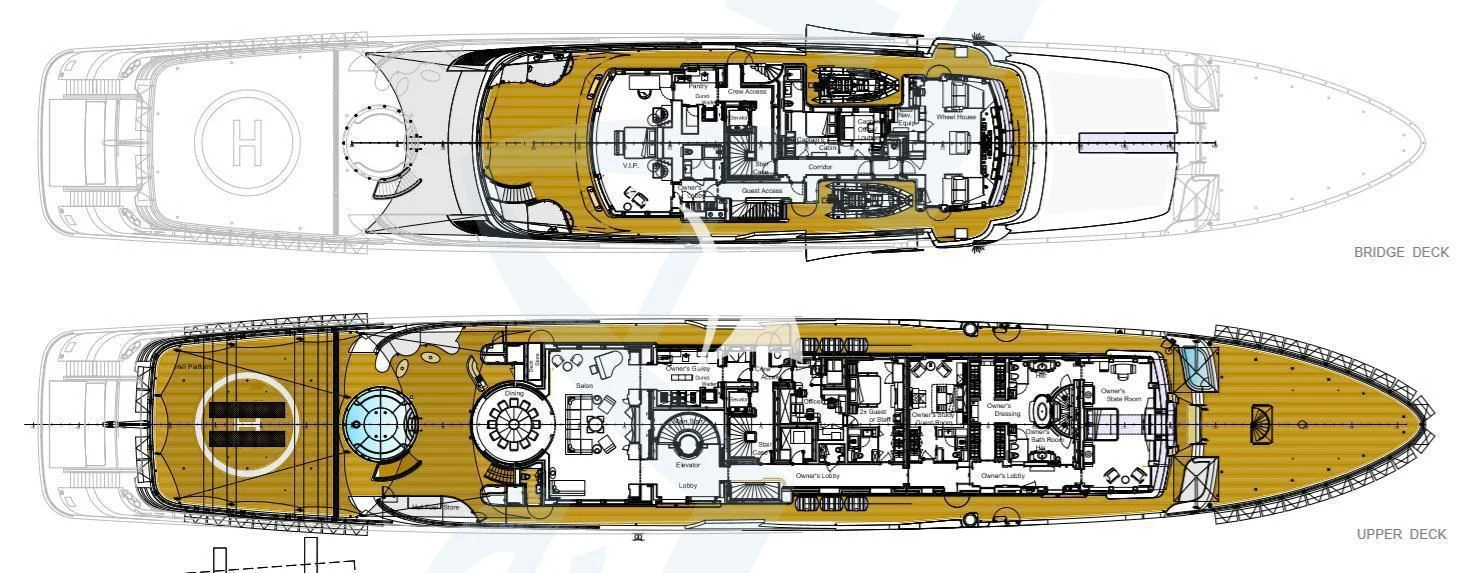 diagram, schematic aboard DRAAK Yacht for Sale