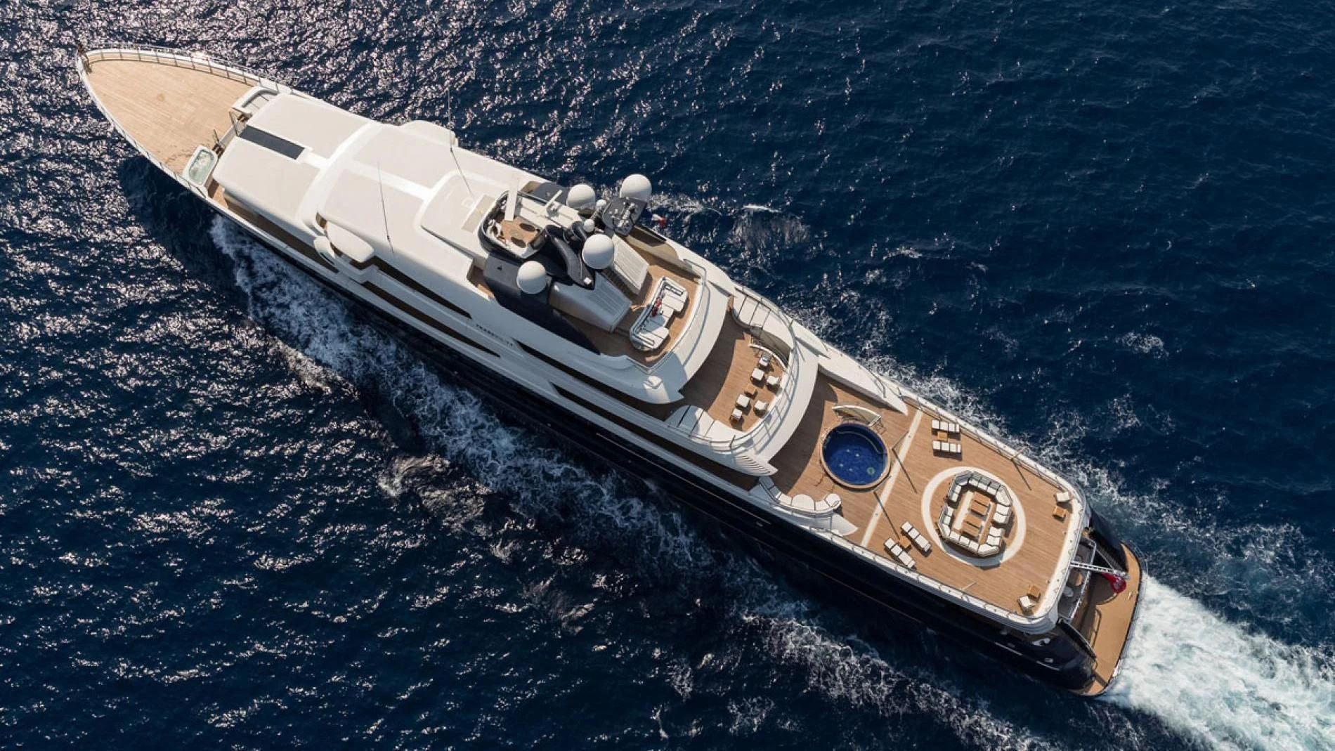 a space ship in the water aboard DRAAK Yacht for Sale
